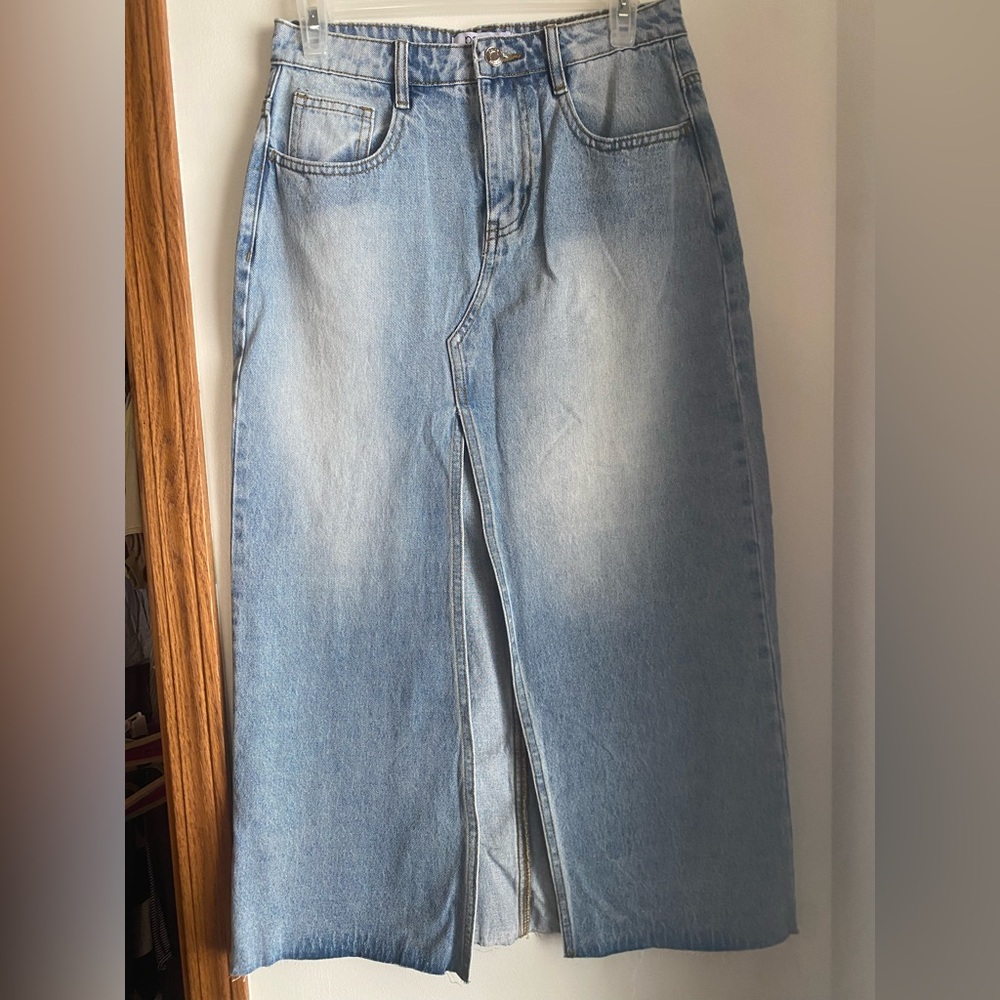 Parke denim skirt